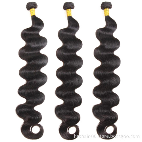 Remy hair extension factory wholesale high quality 100% raw unprocessed brazilian human hair weave bundles with lace frontal